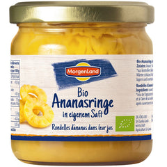 Ananas Bio Rondele in Suc Propriu Morgenland 350 g