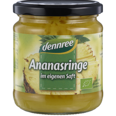Ananas Bio Bucati in Borcan Dennree 350 g