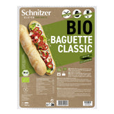 Bagheta clasica frantuzeasca organica, fara gluten, fara lactoza si fara ulei de palmier.