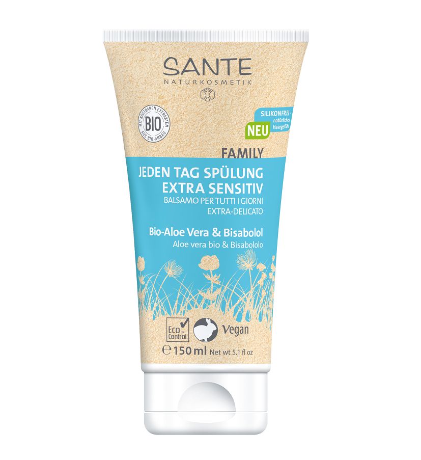 Balsam Pentru Par Extra Sensitiv cu Bio Aloe Vera & Bisabolol Sante 150 ml