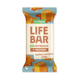 Baton de Ovaz Bio Proteic cu Caramel Sarat Crisp Lifefood 40 g
