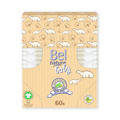 Betisoare Organice din Bumbac pentru Copii Bel Nature 60 buc