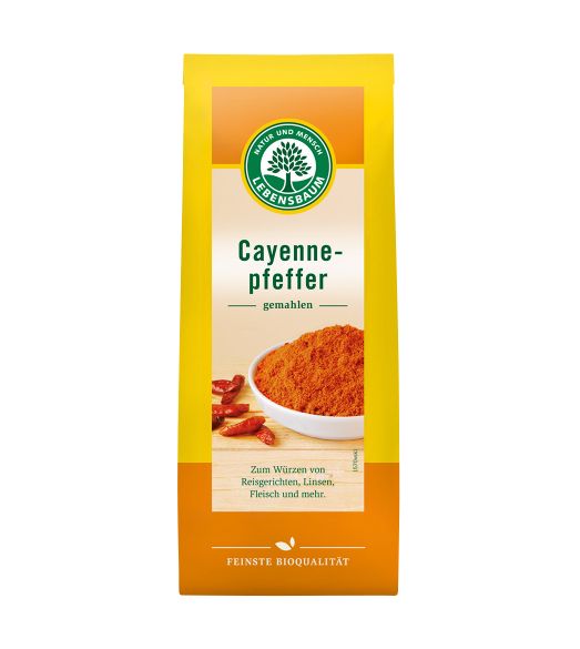 Bio Ardei Iute Macinat Cayenne Lebensbaum 50 g