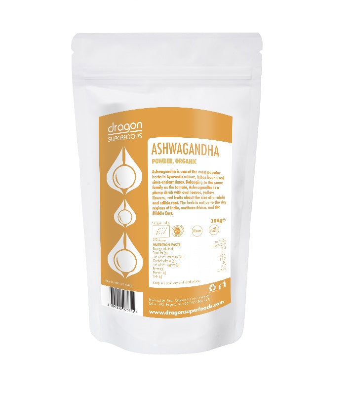 Ashwagandha Pulbere Bio Dragon Superfoods 200 g