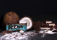 Bio Baton Invelit in Ciocolata cu Cocos Vegan Fara Gluten Roobar 30 g