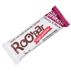 Bio Baton Proteic cu Cirese si Maca Raw Roobar 60 g