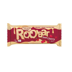 Bio Baton cu Visine si Glazura Alba Vegan Fara Gluten Roobar 30 g