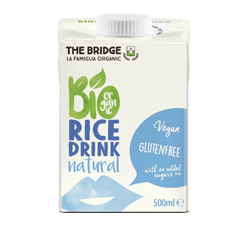 Bio Bautura de Orez Natural Fara Gluten Vegan The Bridge 500 ml