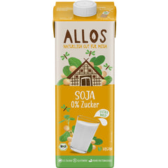 Bio Bautura de Soia Fara Zahar Fara Gluten Allos 1 l