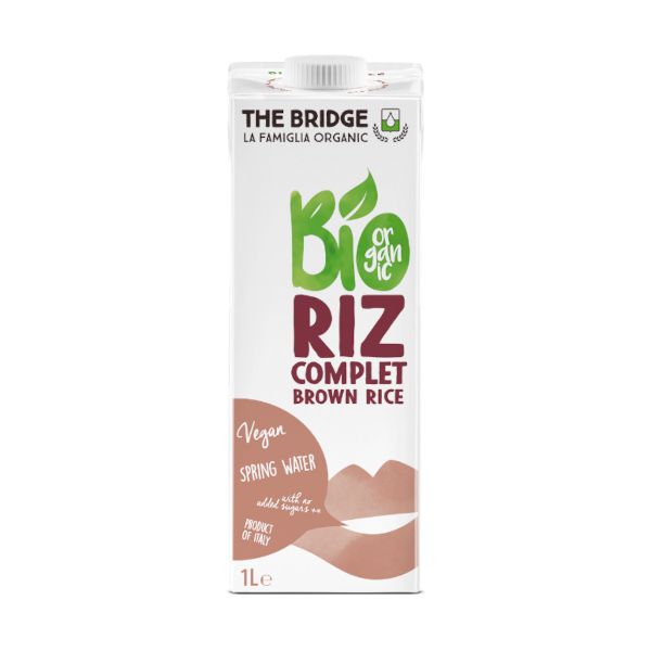 Bautura din Orez Brun Integral Fara Gluten Bio The Bridge 1 l