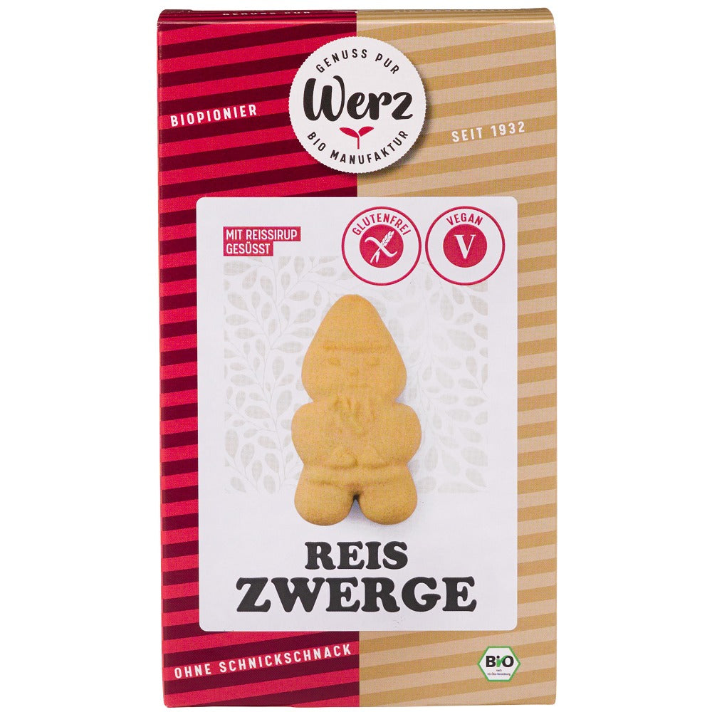 Biscuiti din Orez Integral Bio Vegan Fara Gluten Werz 125 g