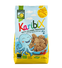 Bio Biscuiti Karibix din Faina Integrala de Ovaz si Fructe Bohlsener Muhle 150 g