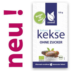 Bio Biscuiti cu Cacao si Nuci Fara Zahar Xweet 125 g