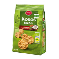 Bio Biscuiti cu Cocos si Bucati de Ciocolata Wikana 125 g