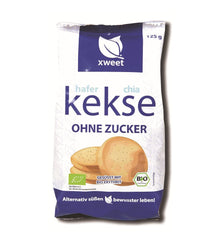 Bio Biscuiti din Ovaz si Chia Fara Zahar Xweet 125 g
