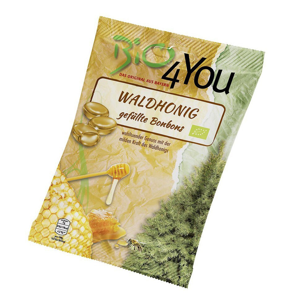 Bio Bomboane cu Miere din Flori Salbatice Bio4You 75 g