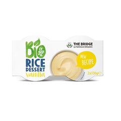 Budinca de Orez cu Vanilie Bio Fara Gluten The Bridge 2 x 130 g