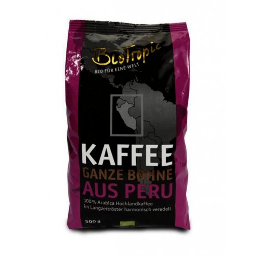 Bio Cafea Prajita Boabe Peru Naturland Biotropic 500 g