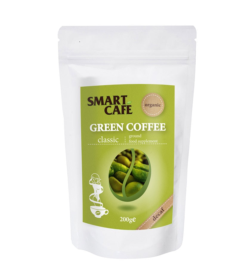 Cafea Verde Decofeinizata Macinata Bio Smart Coffee 200 g