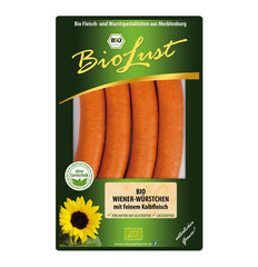 Carnaciori Vienezi Bio cu Carne de Vita Biolust 200 g