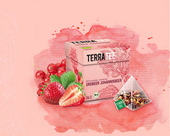 Bio Ceai de Coacaze si Capsuni Terra Tee 18 Pliculete x 2,5 g