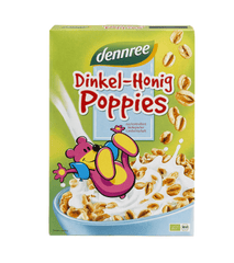 Bio Cereale din Spelta Honig-Poppies Dennree 375 g