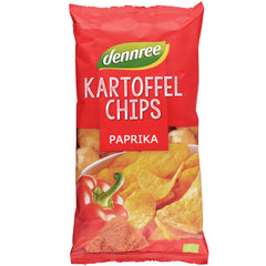 Chipsuri de Cartofi Bio cu Paprika Vegan Dennree 125 g