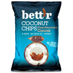 Chips de Cocos cu Cacao Bio Fine Peruvian Cocoa Bettr 40 g