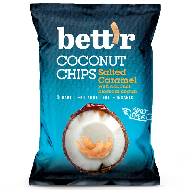 Bio Chips de Cocos cu Caramel Sarat Bett’r 70 g