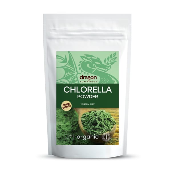 Bio Chlorella Pulbere Raw Dragon Superfoods 200 g