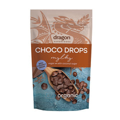 Bio Choco Drops Ciocolata cu Smantana de Cocos Vegan Dragon Superfoods 250 g