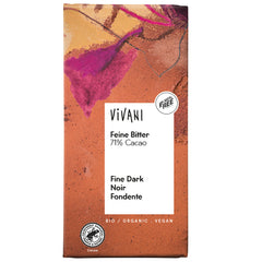 Bio Ciocolata Amara Fina Vegana Vivani 71% 100 g