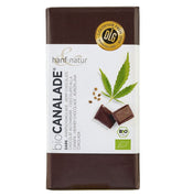 Bio Ciocolata Neagra Canalade cu Seminte de Canepa Hanf & Natur 100 g