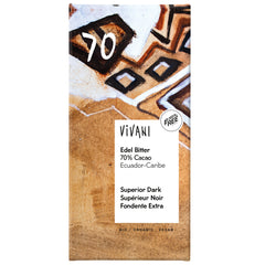 Bio Ciocolata Neagra Vegana 70% Vivani 100 g
