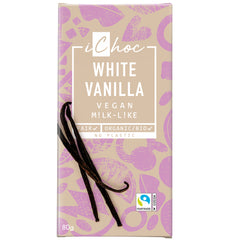 Bio Ciocolata Vegana White Vanilla IChoc 80 g