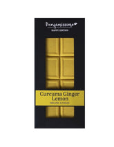 Bio Ciocolata Vegana cu Curcuma Ghimbir si Lamaie Benjamissimo Happy Edition 60 g