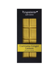 Bio Ciocolata Vegana cu Curcuma Ghimbir si Lamaie Benjamissimo Happy Edition 60 g