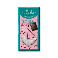 Bio Ciocolata Vegana din Boabe de Cacao Crude si Lapte de Cocos Fara Gluten Happy Benjamino 25 g