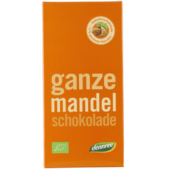 Bio Ciocolata cu Lapte si Migdale Intregi Dennree 100 g