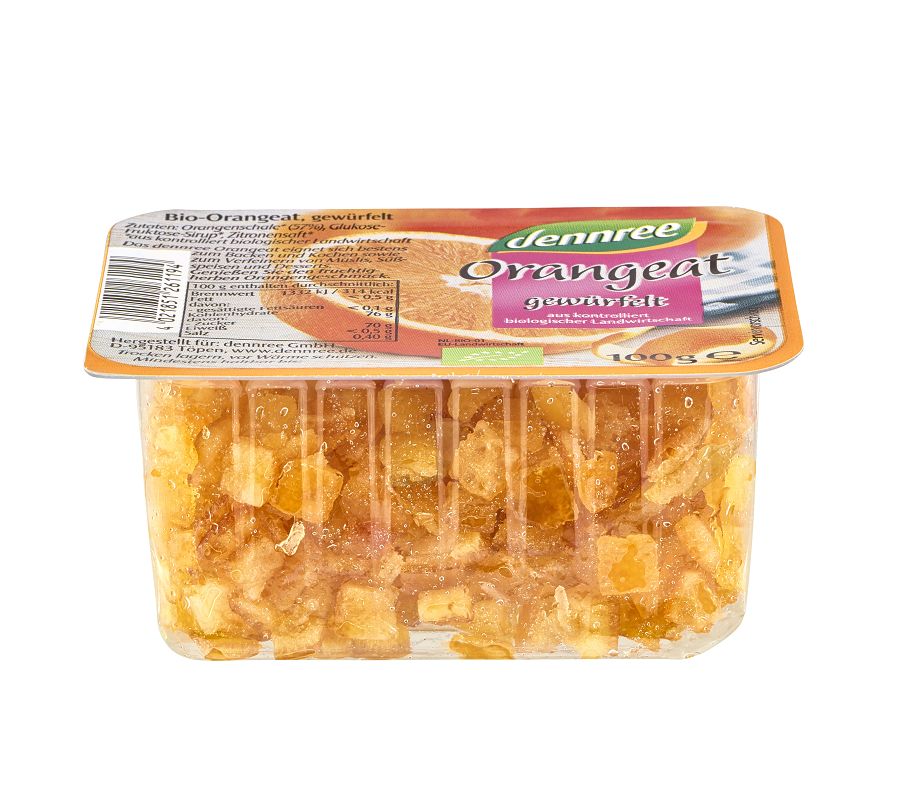 Coaja de Portocala Bio Confiata Dennree 100 g