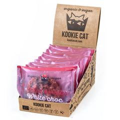Bio Cookie cu Ciocolata Alba si Fructe de Padure Wild Berries Fara Gluten Vegan Kookie Cat 50 g
