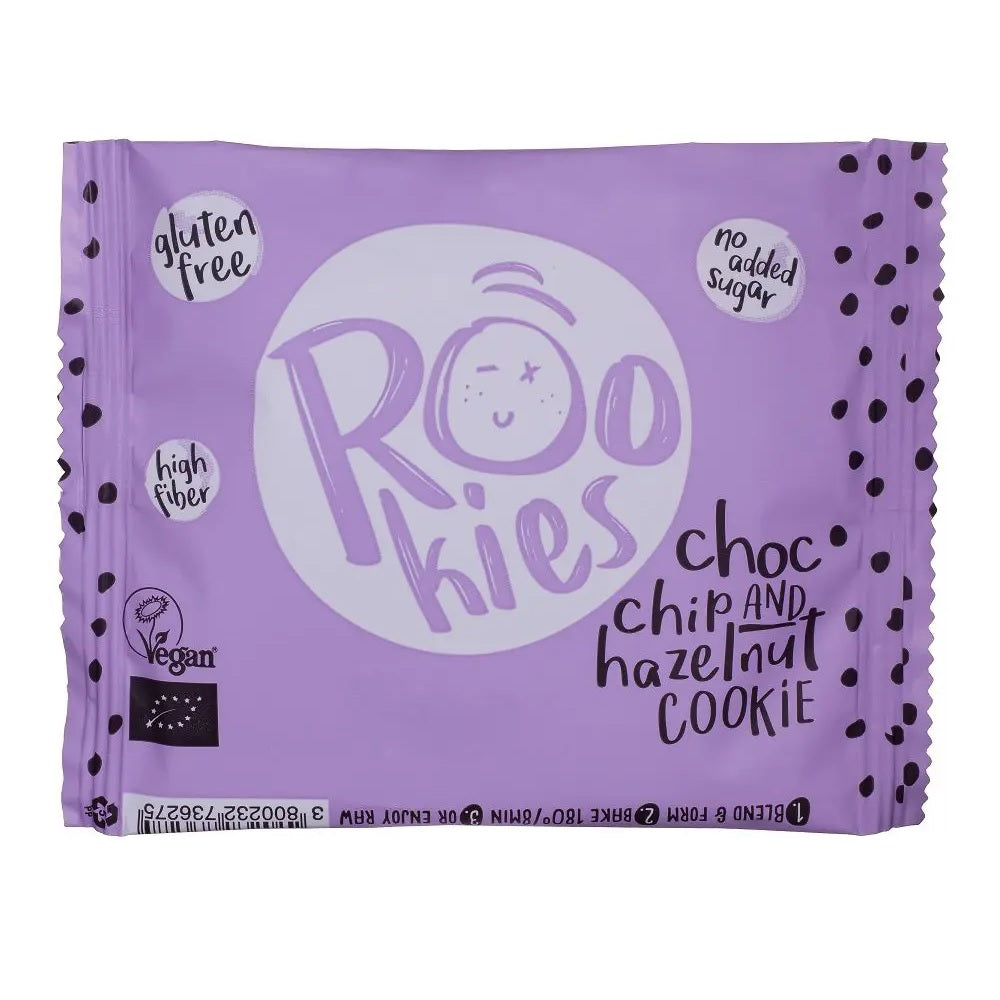 Bio Cookie cu Ciocolata si Alune Fara Gluten Rookies 40g