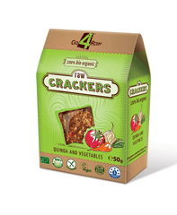 Bio Crackers Quinoa si Legume Raw Go4 50 g