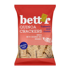Bio Crackers din Quinoa cu Turmeric si Cumin Fara Gluten Bettr 100 g
