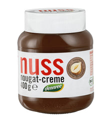 Crema de Ciocolata Bio Tartinabila cu Alune Nuss Nougat Dennree 400 g