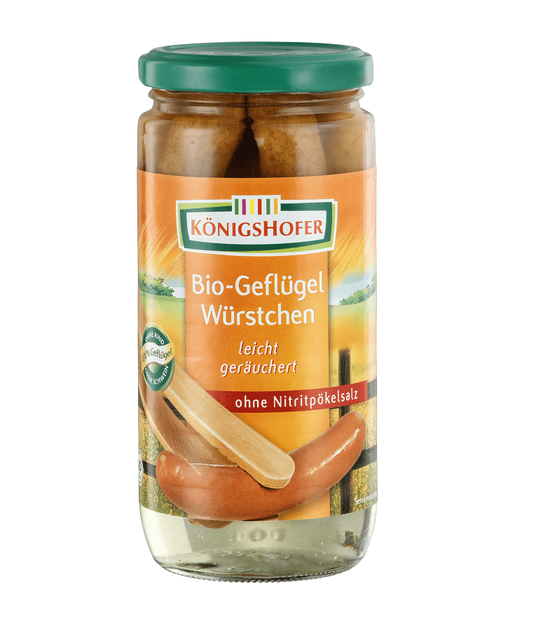 Crenvursti de Curcan Bio Fara Nitriti Konigshofer 6 buc 380 g