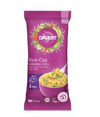 Bio Cupa de Orez Indian Curry Instant 1 Portie Vegan Davert 67 g