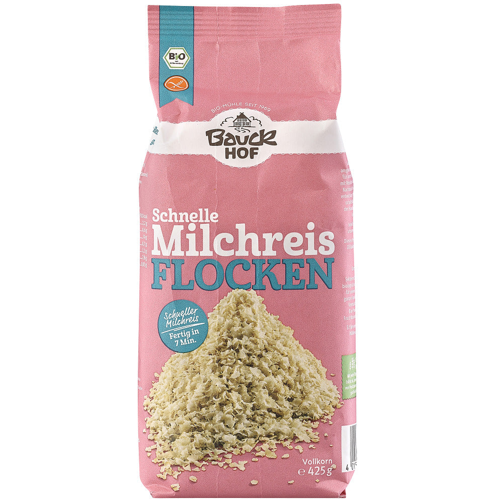 Fulgi de Orez Bio Fara Gluten Bauck Hof 425 g