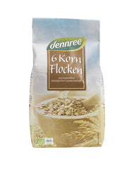 Bio Fulgi din 6 Cereale Dennree 500 g