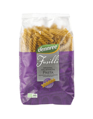 Fusilli Bio din Grau Dur Integral Dennree 500 g